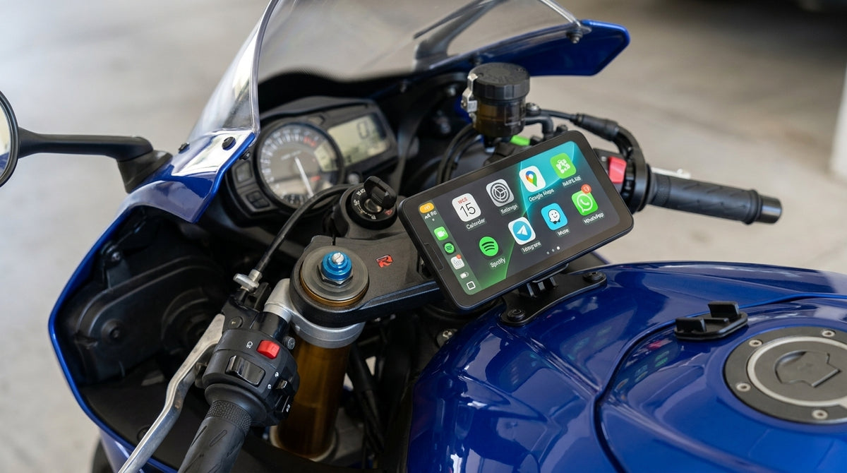 AutoBike mounted on a sport bike