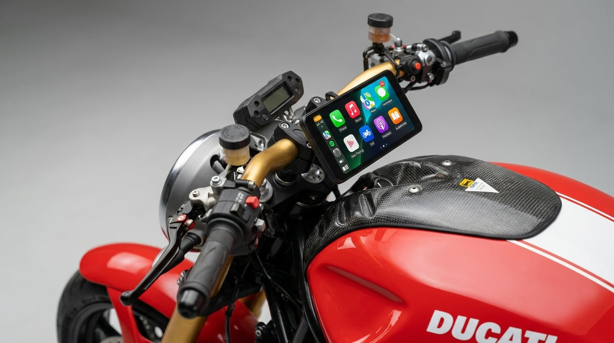 AutoBike mounted on a naked bike